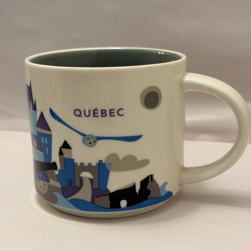 Starbucks Coffee Cup Quebec You Are Here Series Collection 14oz Tea Mug 2015 - Picture 13 of 16